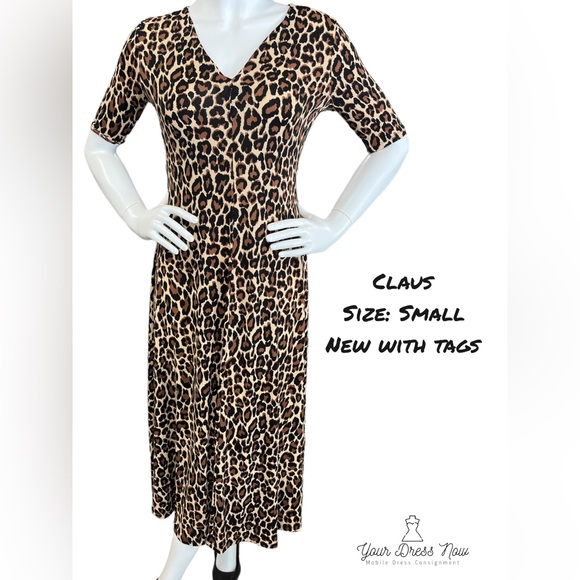 Fun Leopard Dress! New with Tags. Size Small. - Picture 1 of 3